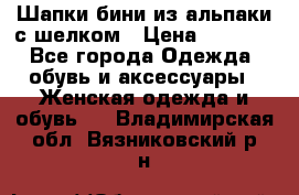 Шапки бини из альпаки с шелком › Цена ­ 1 000 - Все города Одежда, обувь и аксессуары » Женская одежда и обувь   . Владимирская обл.,Вязниковский р-н